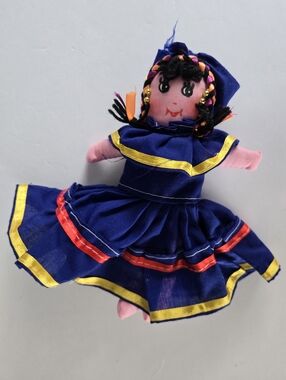 Handmade Rag Clothe Doll Vtg